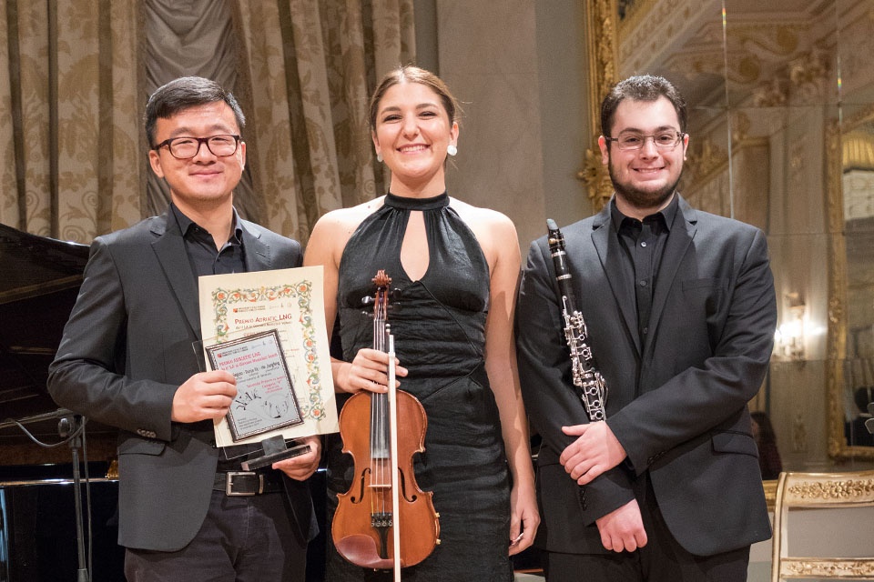 I vincitori del Premio "Adriatic LNG dà il LA ai giovani musicisti veneti" 2017