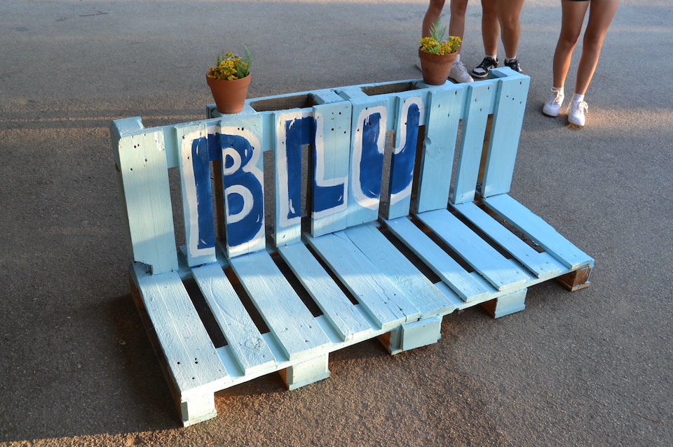 Bike rack made by the blue team